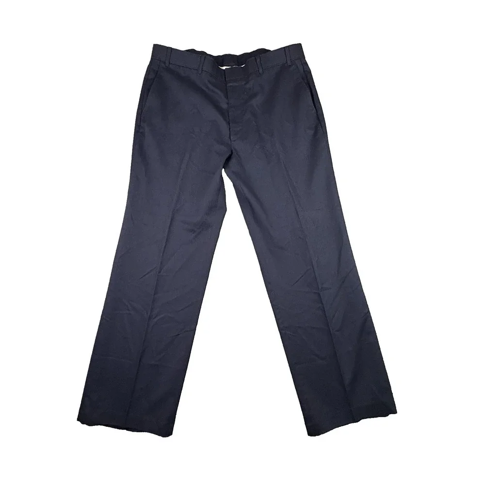 Levi's Action Men's (Fits Like 38x30) Navy Dress Slacks Straight Leg SEE DESCRIP
